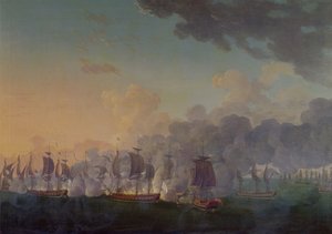 La bataille de Louisbourg le 21 juillet 1781